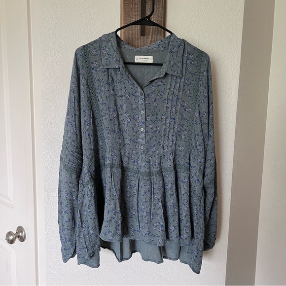 LUCKY BRAND • Collared Blouse - Picture 1 of 2